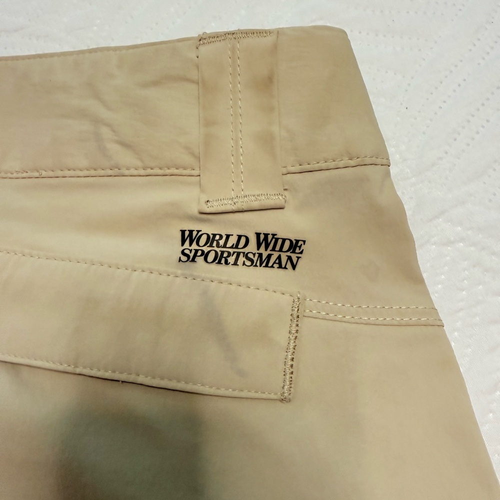 World Wide Sportsman Women’s Tan Activewear Pants. Size 12 - Picture 5 of 7